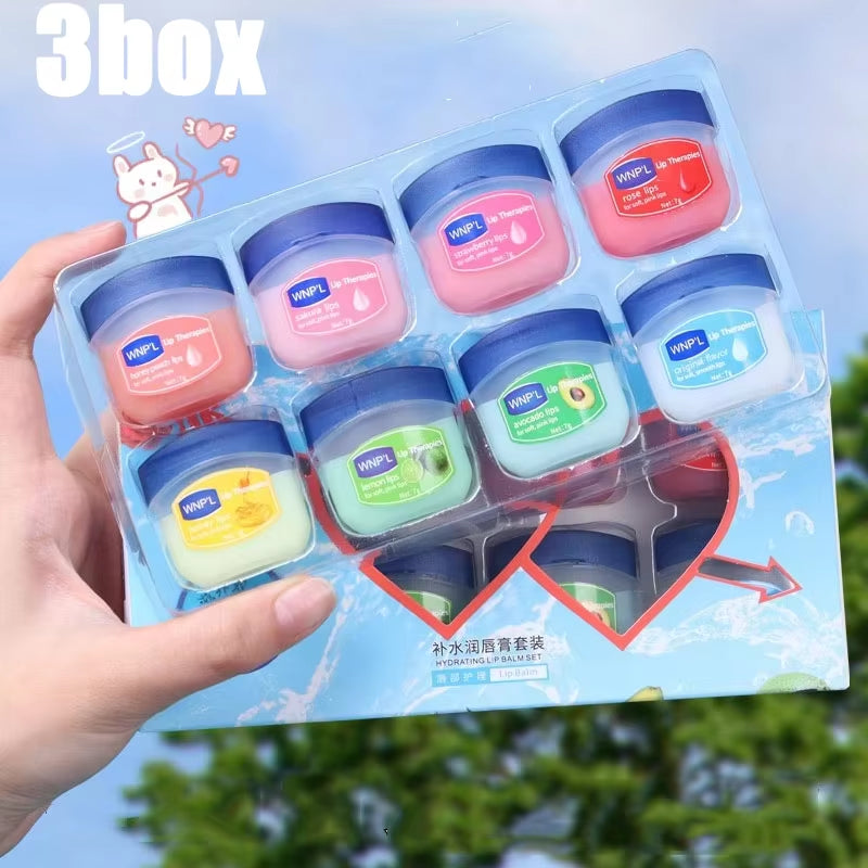 8/6/4/1Pcs Lip Balm Moisturizing Lipstick Base Moisturizer Makeup Natural Plant Anti-Cracking Lip Care Petroleum Jelly Lip Balm