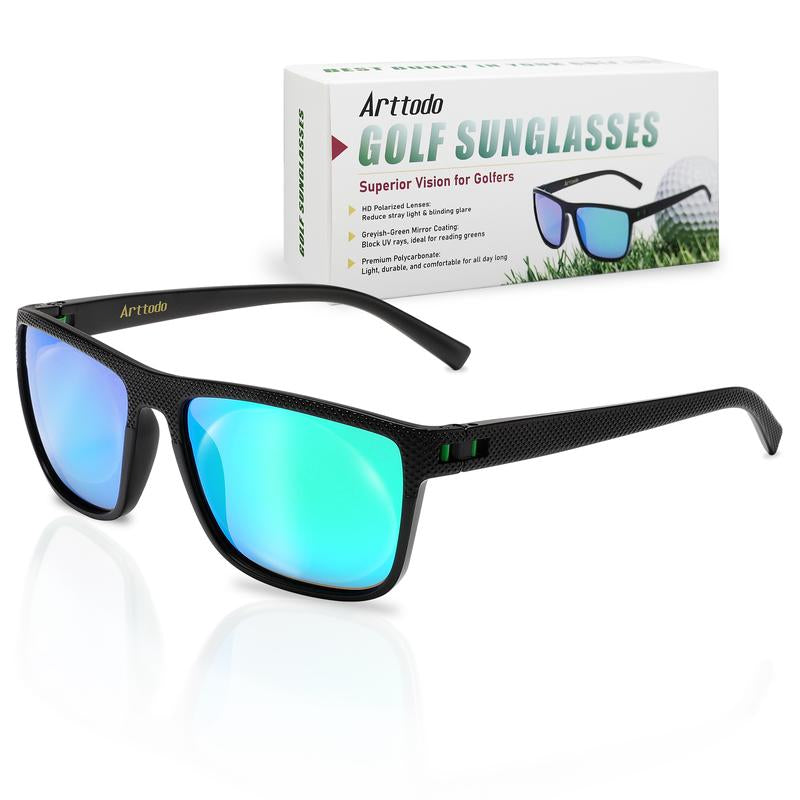 Arttodo UV Polarized Sunglasses for Men, Lightweight Sunglasses with UV Protection for Golf, Golf Accessories for Man, Golf Gift