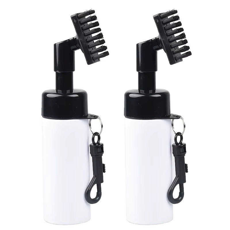 1/2Pcs Golf Club Cleaner Groove Tube Golf Brush Golf Club Brush with Leakproof Reservoir Tube Squeeze Bottle for Easy Cleaning